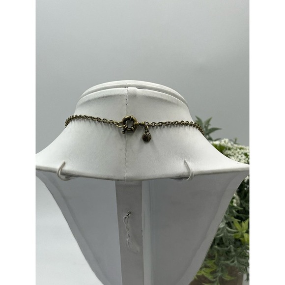 J. Crew‎ Tortoiseshell Links and Pave Barrel Beaded Long Necklace 30" - Picture 13 of 16